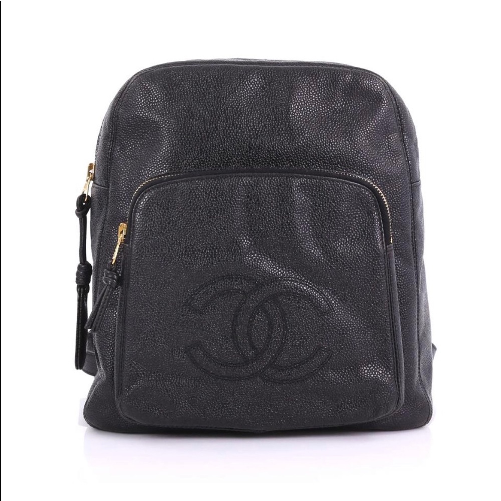 Chanel Vintage Caviar Leather Backpack
